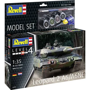 Plastikový model Revell ModelSet tank 63281 - Leopard 2 A6/A6NL (1:35)