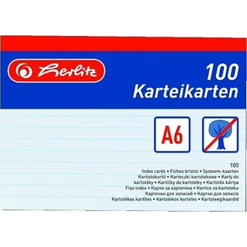 Kuchyňská linka Karty do kartotéky A6 100ks, bílé, linka