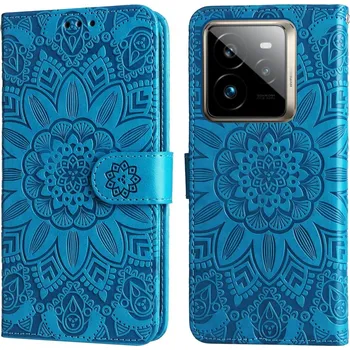 Pouzdro na mobilní telefon Sunflower knížkové pouzdro na Realme GT 7 Pro 5G - modré