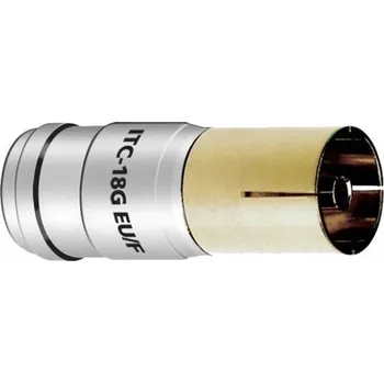 Audio kabel Anténní samice konektor Audioquest pro kabel 18 AWG ITC-18G EU/COAX-F50