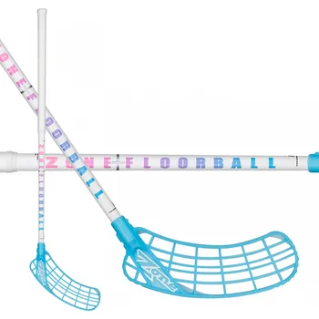 Florbalová hůl Zone Zuper Air JR 35 white/prizm vel. 80cm (=90cm) pravá kulatá (pravá ruka dole)