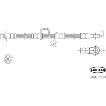 Brzdová hadice Brzdová hadice CORTECO 49401574