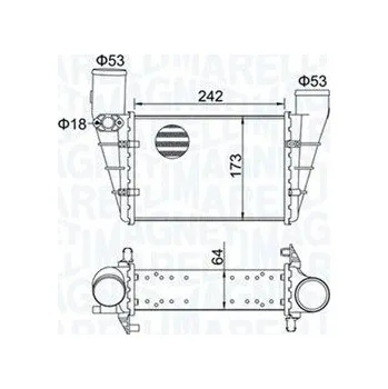 Chladič motoru Chladič turba MAGNETI MARELLI 351319204070