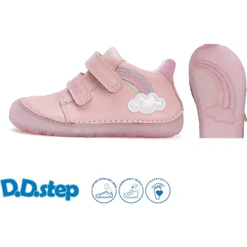 Dívčí polobotky Celoroční obuv DDstep barefoot S073-51424A Baby Pink dívčí Velikost: 30