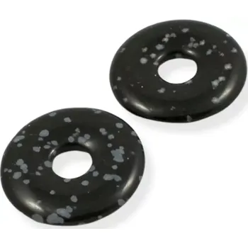 Drahý kámen Obsidiánový donut - 1 ks