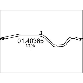 Výfuková trubka Výfuková trubka MTS 01.40365