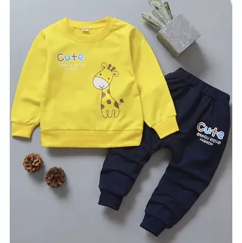 Tepláková souprava ŽIRAFA Barva: Žlutá, Velikost: 90