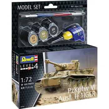 Plastikový model Revell ModelSet tank 63262 - PzKpfw VI Ausf. H Tiger (1:72)