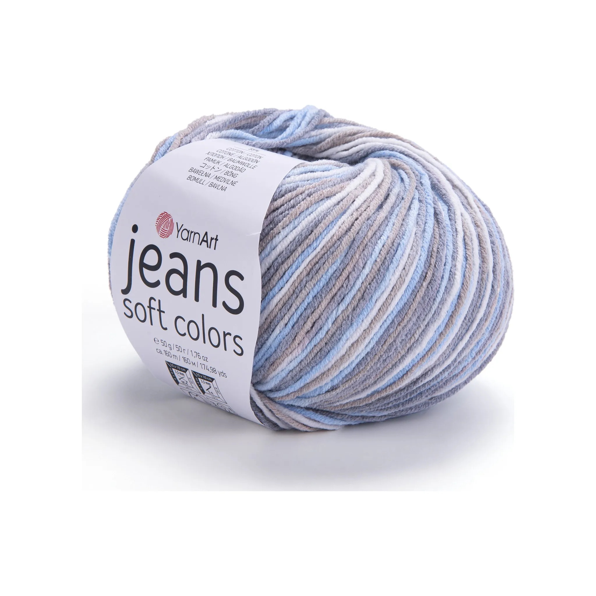 Fotografie 2 - Příze YarnArt Jeans Soft Colors 6210