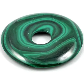 Drahý kámen Malachitový donut 40mm
