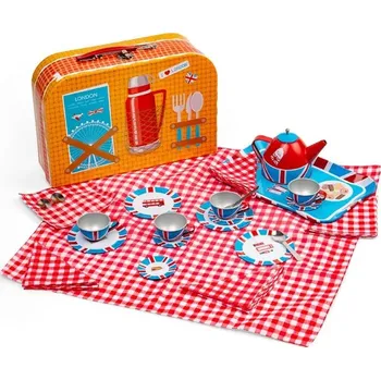 Dětská kuchyňka Bigjigs Toys Čajová sada v kufříku Londýn