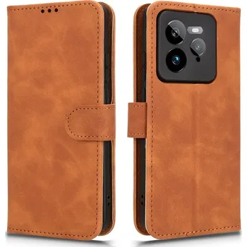 Pouzdro na mobilní telefon Feel knížkové pouzdro na Realme GT 7 Pro 5G - hnědé