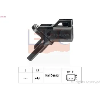 Přislušenství brzdového systému Snímač, počet otáček kol EPS 1.960.181