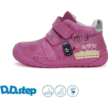 Dívčí polobotky Celoroční obuv DDstep barefoot S070-51253 Dark Pink dívčí Velikost: 21
