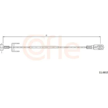 Autodíl Lanovod parkovací brzdy COFLE 92.11.6815