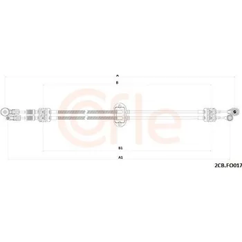 Tažné lanko, ruční převodovka COFLE 92.2CB.FO017