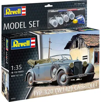 Plastikový model Revell ModelSet auto 63354 - Typ 320 (W142) Cabriolet (1:35)