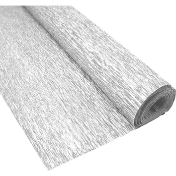 Krepový papír Krepový papír 50x100cm stříbrný