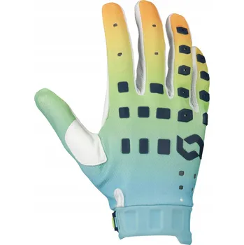 Moto rukavice Rukavice Scott Podium PRO modro-oranžové XL