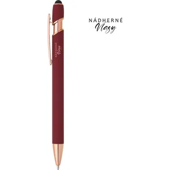 Ostatní Stylová propiska s logem Nádherné vlasy Barva: Tmavá