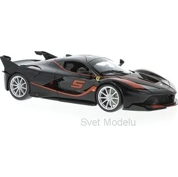 autíčko BBurago FERRARI FXX-K No.5 BLACK / RED 16010