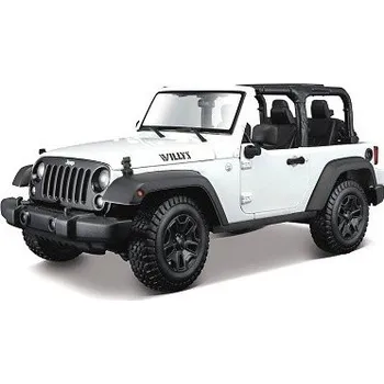 autíčko Maisto JEEP WRANGLER OPEN TOP 2014 WHITE 31610