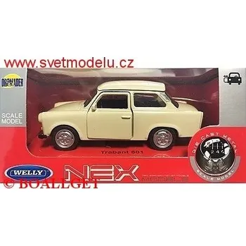 autíčko Welly TRABANT 601 CREAM 43654