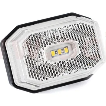 Přídavný světlomet poziční světlo LED obdélníkové bílé (71x50 mm) s odrazkou, kabel 0,5 m