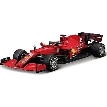 autíčko BBurago FERRARI SF21 #16 CHARLES LECLERC w/ HELMET 2021 3682816