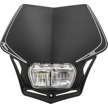 Osvětlení pro motocykl UNI přední maska včetně světla V-Face FULL LED, RTECH (černá)