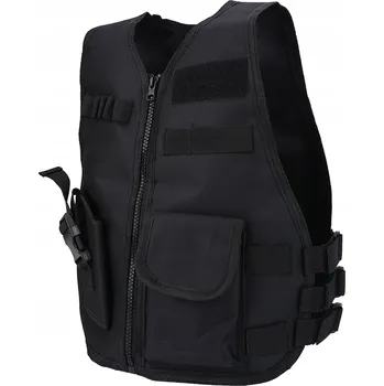 Chlapecká vesta DĚTSKÁ TAKTICKÁ VESTA ČERNÁ S