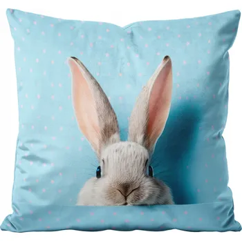 Obraz VELIKONOČNÍ POVLEČENÍ na polštář SAMETOVÉ VELVET 40x40cm Velikonoce DÁREK