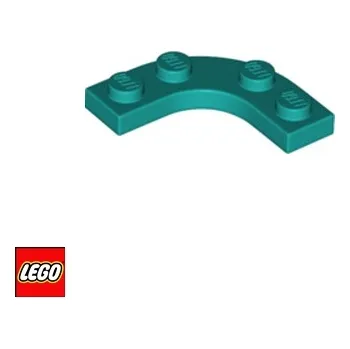 Stavebnice LEGO LEGO® Dílky LEGO Podložka zaoblená 3x3 / 68568 Barva: Tyrkysová 68568