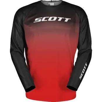 Moto bunda Mikina SCOTT Evo Swap Caviar Black/Fast Red 2XL