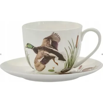 Šálek Marco Polo SJ Ptáci Polské 280 ml porcelánový vintage s podšálkem