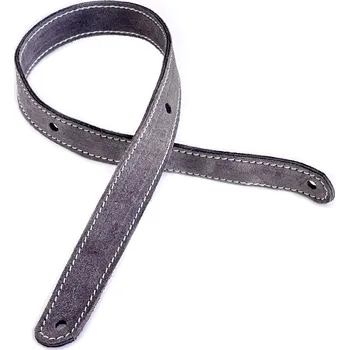 MMboutique Kožené ucho prošité VELUR 50 cm taupe-holubí šeď