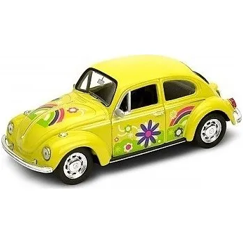 Welly VOLKSWAGEN BEETLE FLOWERS YELLOW 42343