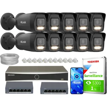 IP kamera Monitorovací sada Hikvision DS-7616NXI-K1(D) + IPCAM-B4-30DL + UTP kabel kat.5