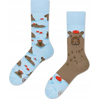 Ponožky Many Mornings Kapybara , vícebarevné, velikost 39-42