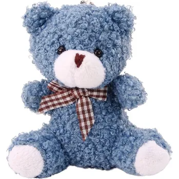 plyšák Modrý plyšový medvídek 8 cm