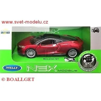 autíčko Welly MCLAREN GT RED 43796