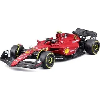 autíčko BBurago FERRARI F1-75 #55 CARLOS SAINZ w/ HELMET 2022 3683155