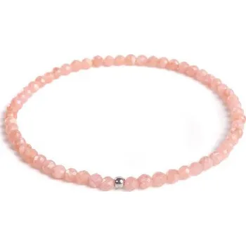 Náramek 7AE Minerální náramek přírodní Rodochrozit a stříbro AG925 - AN526-17