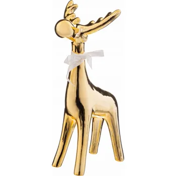 Vánoční dekorace Fééric Lights a vánoční keramická figurka soba, 26 cm