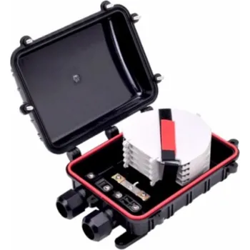 Rozvaděč XtendLan Vodotěsná optická spojka, zemní/zeď/stožár, 24c, 280x200x90mm