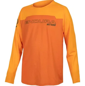 cyklistický dres Dres Endura MT500 Burner E7157 dětské dlouhý mandarinková 11-12