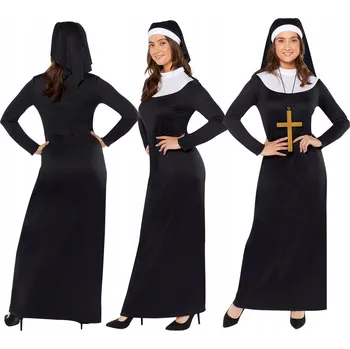 Karnevalový kostým Kostým pro dospělé Řeholnice velikost M/L