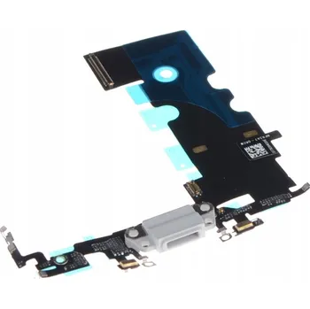 Nabíjecí flex kabel Apple iPhone 8 bílý s mikrofonem A1905