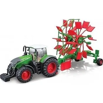 autíčko BBurago TRAKTOR FENDT 1050 VARIO S SHRABOVAČEM 31665