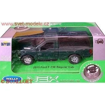 autíčko Welly FORD F-150 REGULAR CAB 2015 GREEN 43701